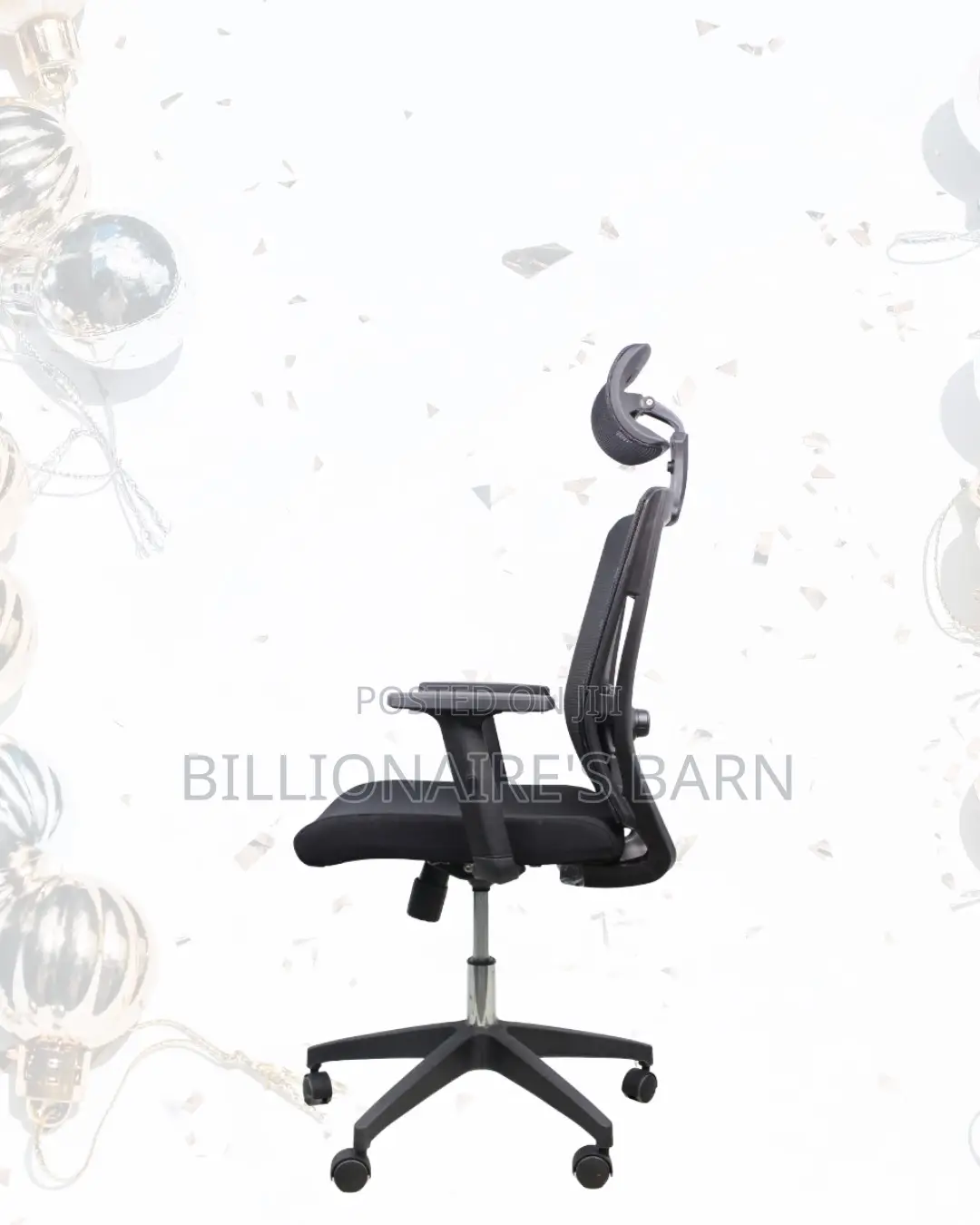 Ergonomic Mesh Task Chair • All-Day Comfort, Nylon Base Stability