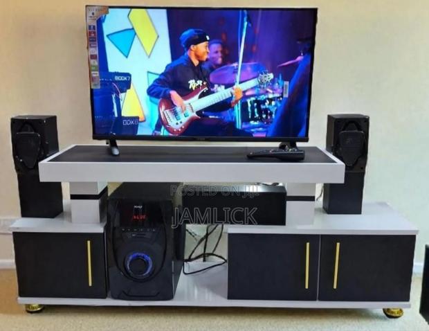 Single Istanbul 1 Modern Tv Stand With Led Lights - Dv