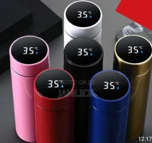 500ml Led Display Smart Temperature Thermos Water Bottle - Dv