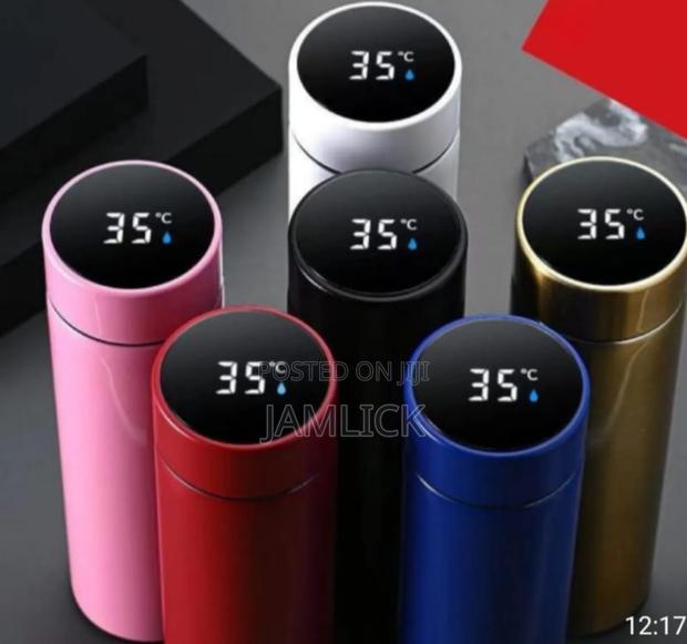 500ml Led Display Smart Temperature Thermos Water Bottle - Dv
