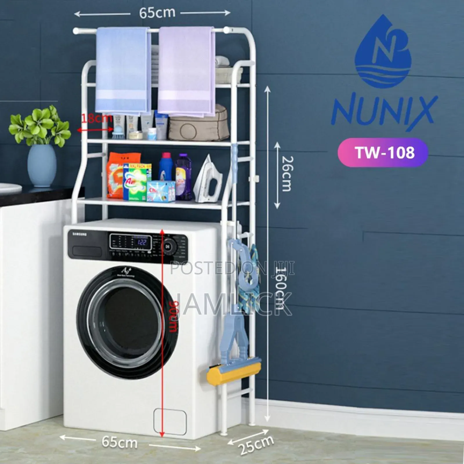 Three-Tier Over-the-Washing-Machine Storage Rack - Dv