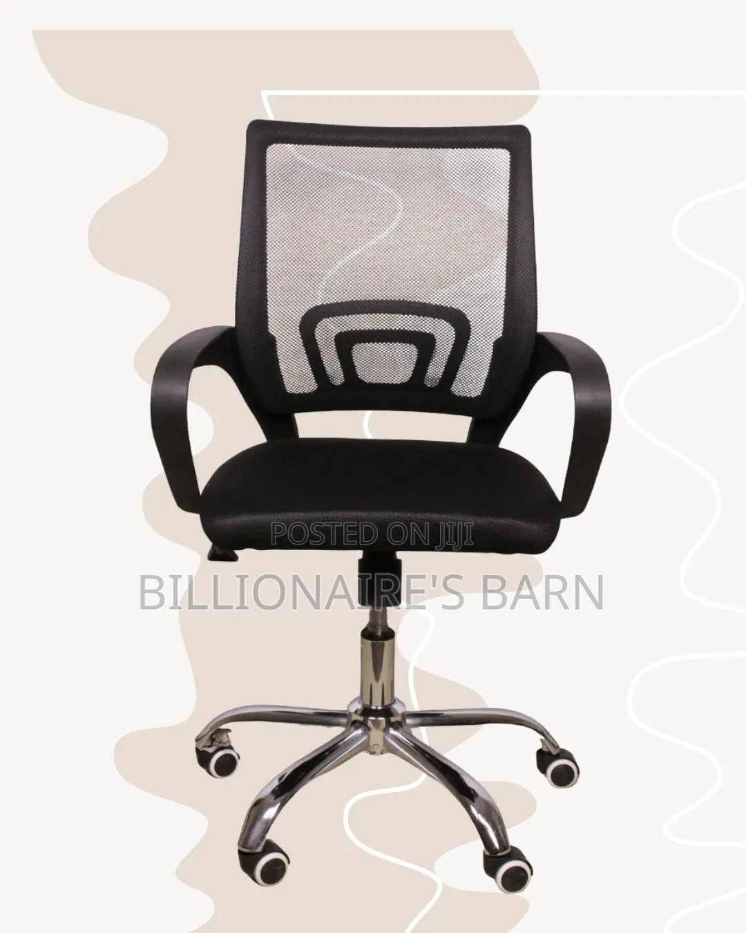Ergonomic Mesh Office Chair — Smooth Movement, Breathable Mesh Airflow
