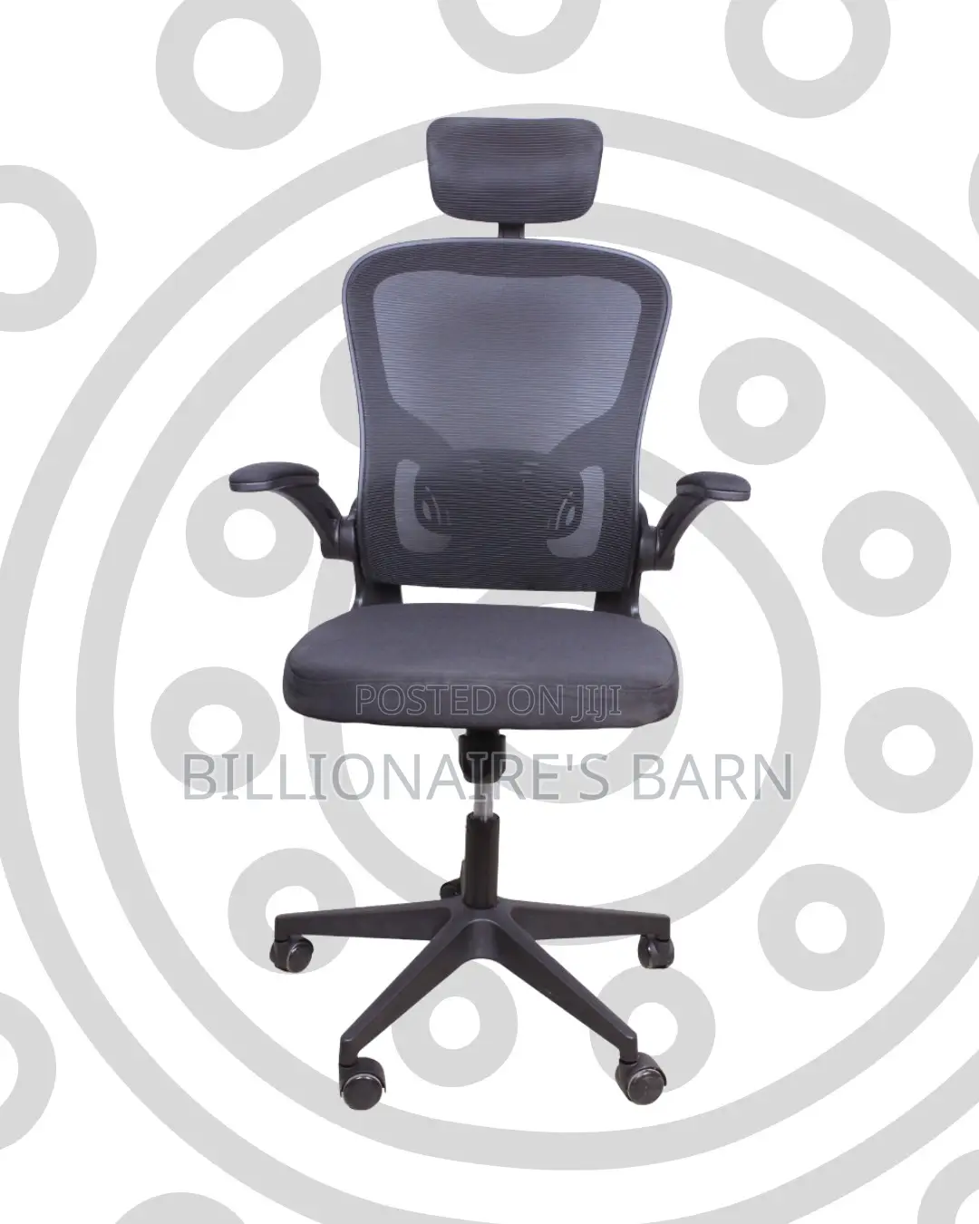 Flip-Up Arms Office Chair for Small Desks | Smooth Movement