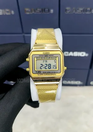 Casio Digital Unisex Designer Mesh Straps Watches