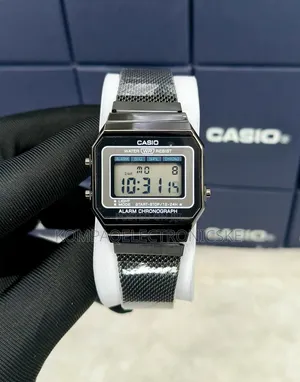 Casio Digital Unisex Designer Mesh Straps Watches