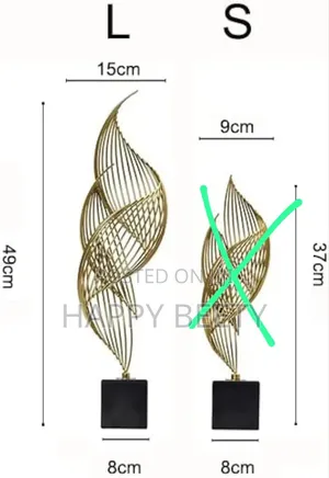 Modern Metal Sculpture for Office/Home Decor
