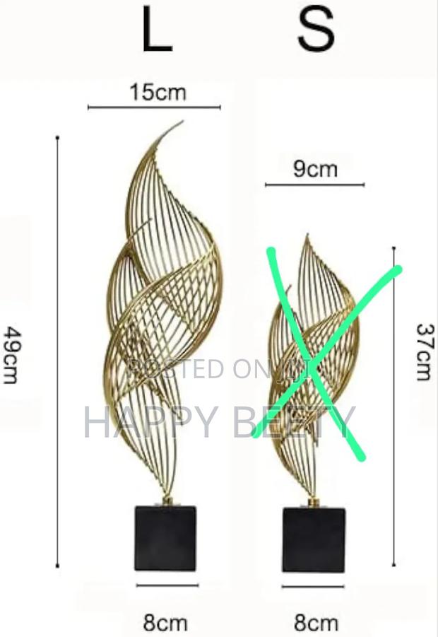 Modern Metal Sculpture for Office/Home Decor - thumbnail 4