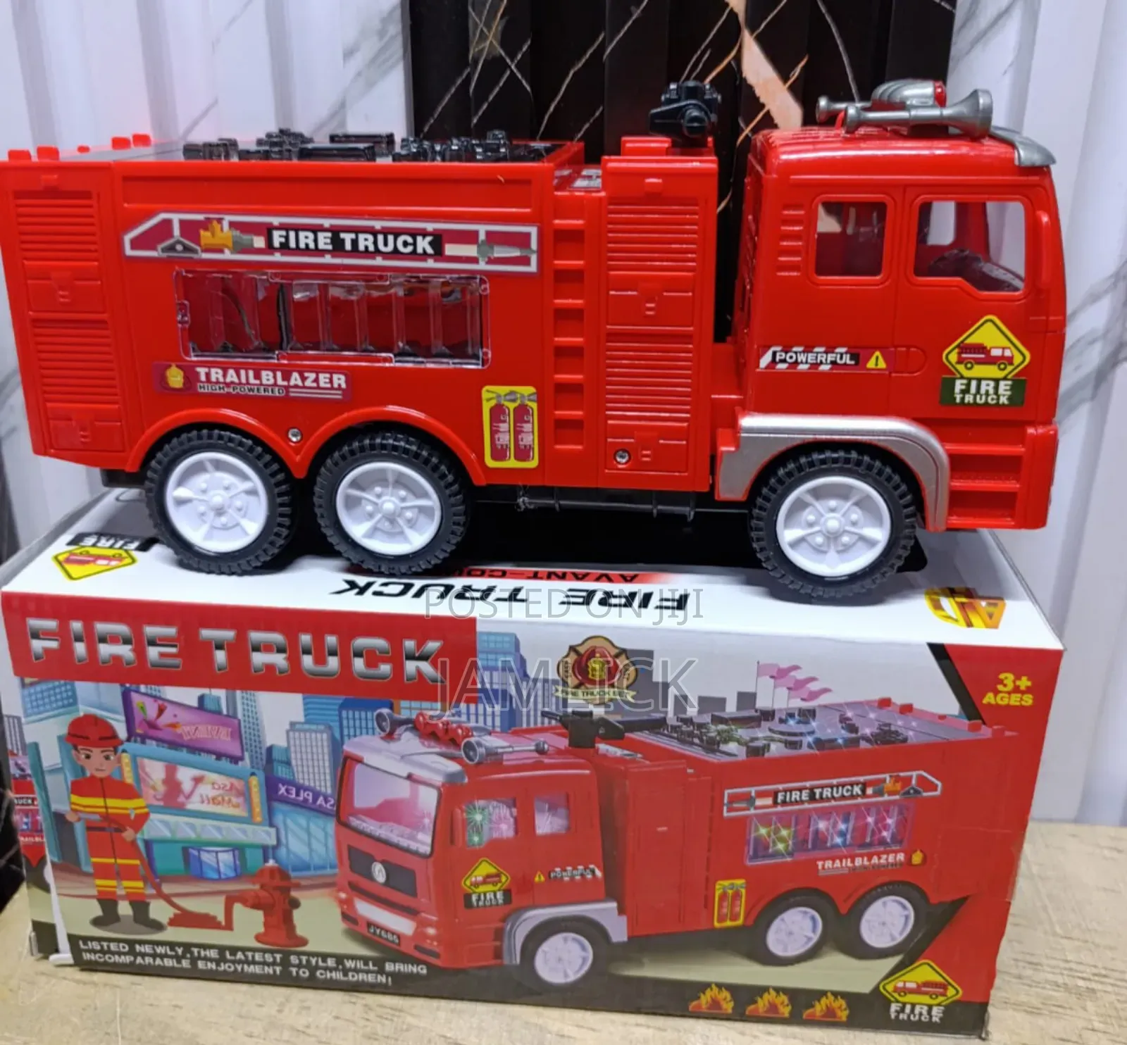 Kids Battery-Controlled Firetruck - Tp