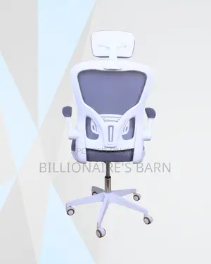 Headrest Office Chair — Space-Saving Fit, Space-Saving Arms