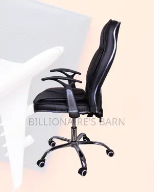 Office Chair High-Back | Easy Adjustments, Premium Leather Finish
