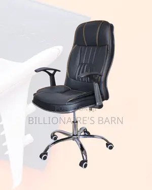 Office Chair High-Back | Easy Adjustments, Premium Leather Finish