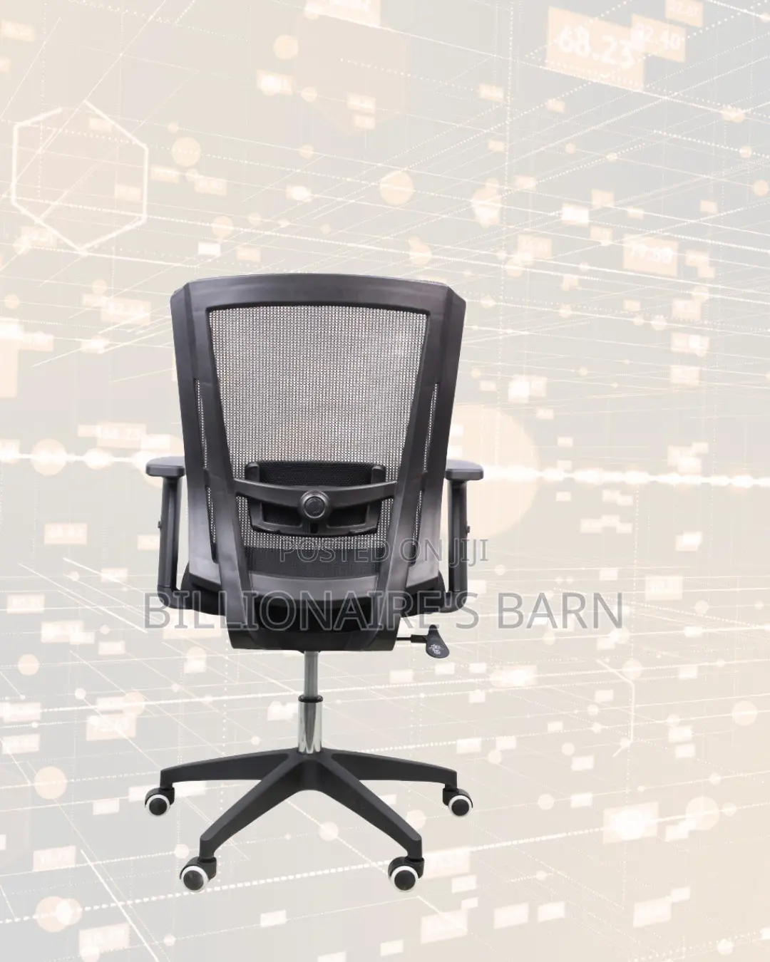 Barn Origin Office Chair Mid-Back Nylon Base • All-Day Comfort