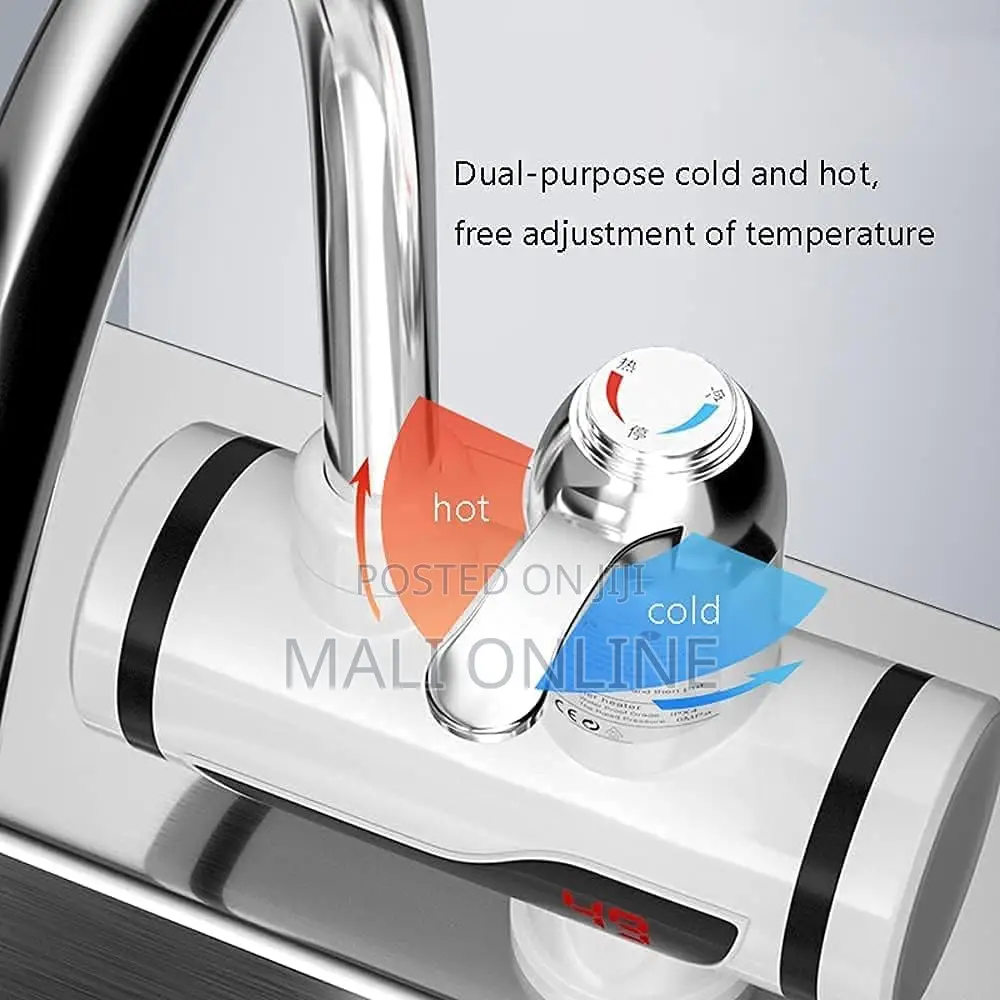 3000w Digital Tankless Instant Water Heater Faucet Hot Cold Electric