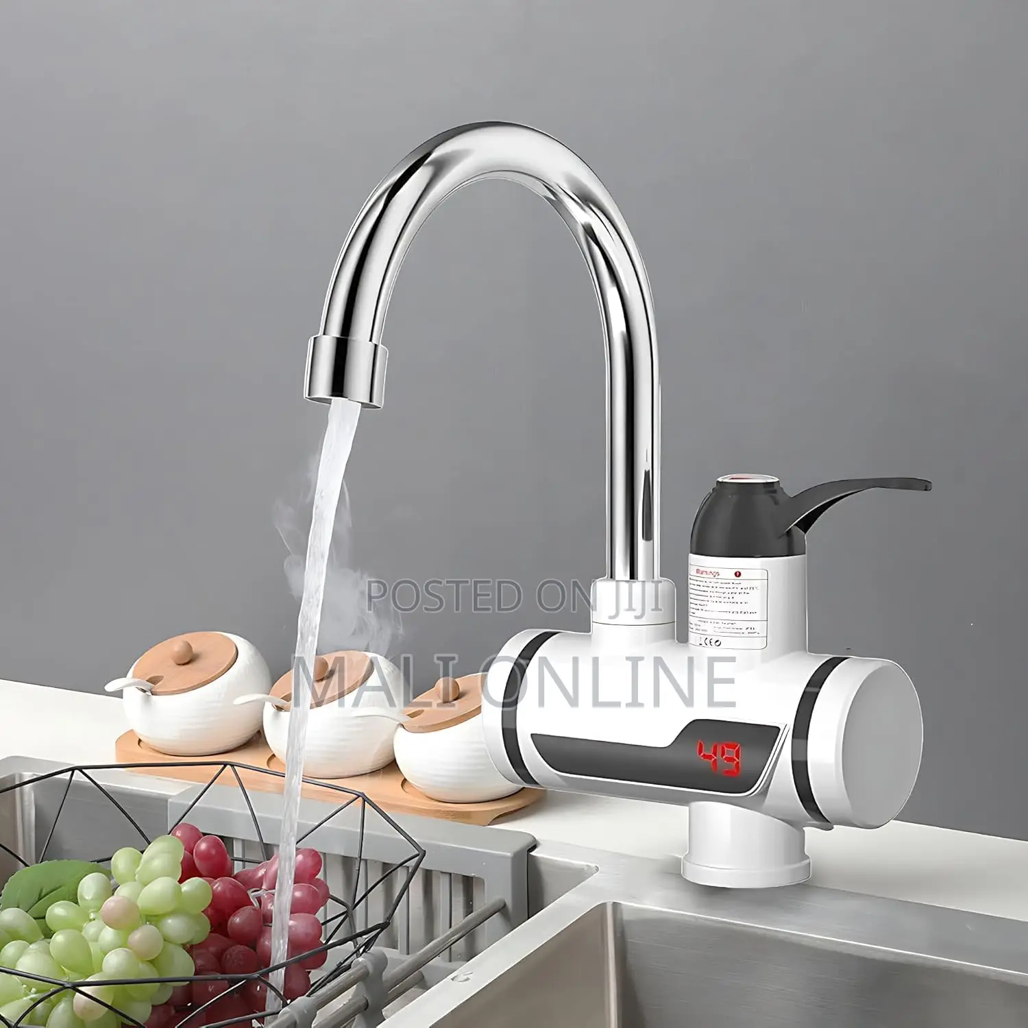 3000w Digital Tankless Instant Water Heater Faucet Hot Cold Electric