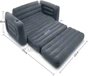 Intex 3 Seater Inflatable Pull-Out Sofa Bed With Free Electric Pump