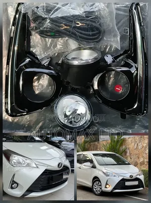 Toyota Vitz/Yaris, Yr2018+, Fog Lamps With Chrome Finish