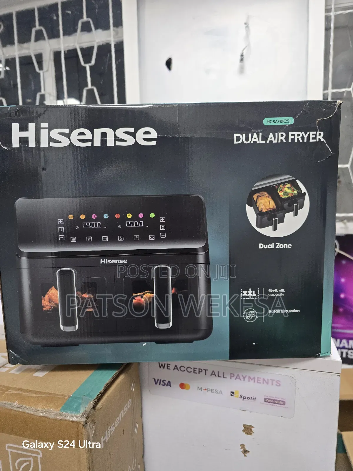 Hisense H08afbk2s1 8.6l Dual Airfryer