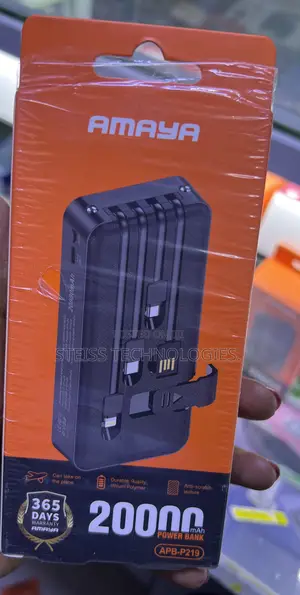 20000mah Cabled Amaya Powerbank.