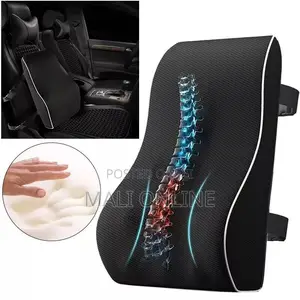 Memory Foam Lumbar Support Pillow Ergonomic Back Cushion