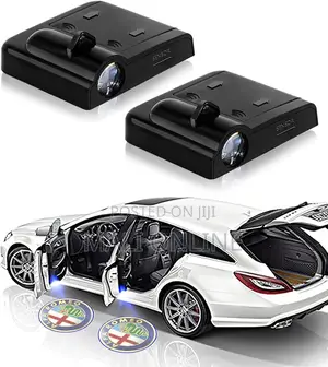 Wireless Led Car Door Logo Projector Lights 2pcs Magnetic Sensor