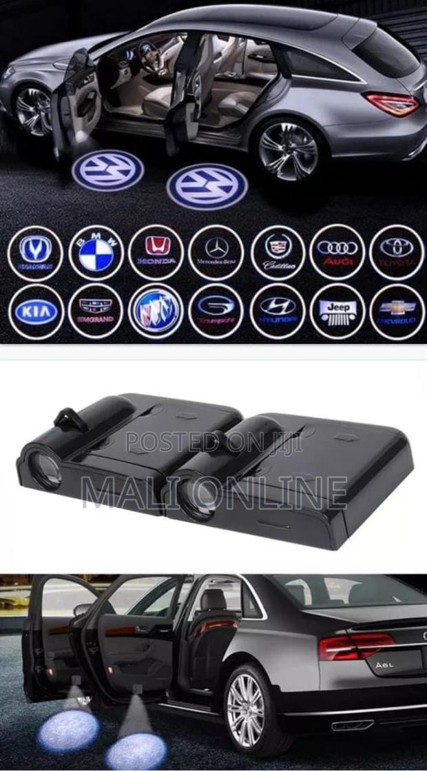 Wireless Led Car Door Logo Projector Lights 2pcs Magnetic Sensor - thumbnail 4
