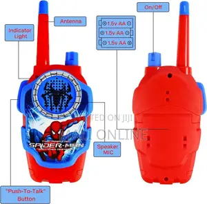 Spider-Man Electronic 2-Way Walkie Talkies for Kids Outdoor Play Toy