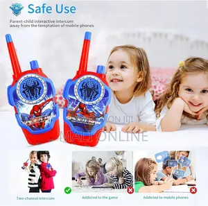 Spider-Man Electronic 2-Way Walkie Talkies for Kids Outdoor Play Toy