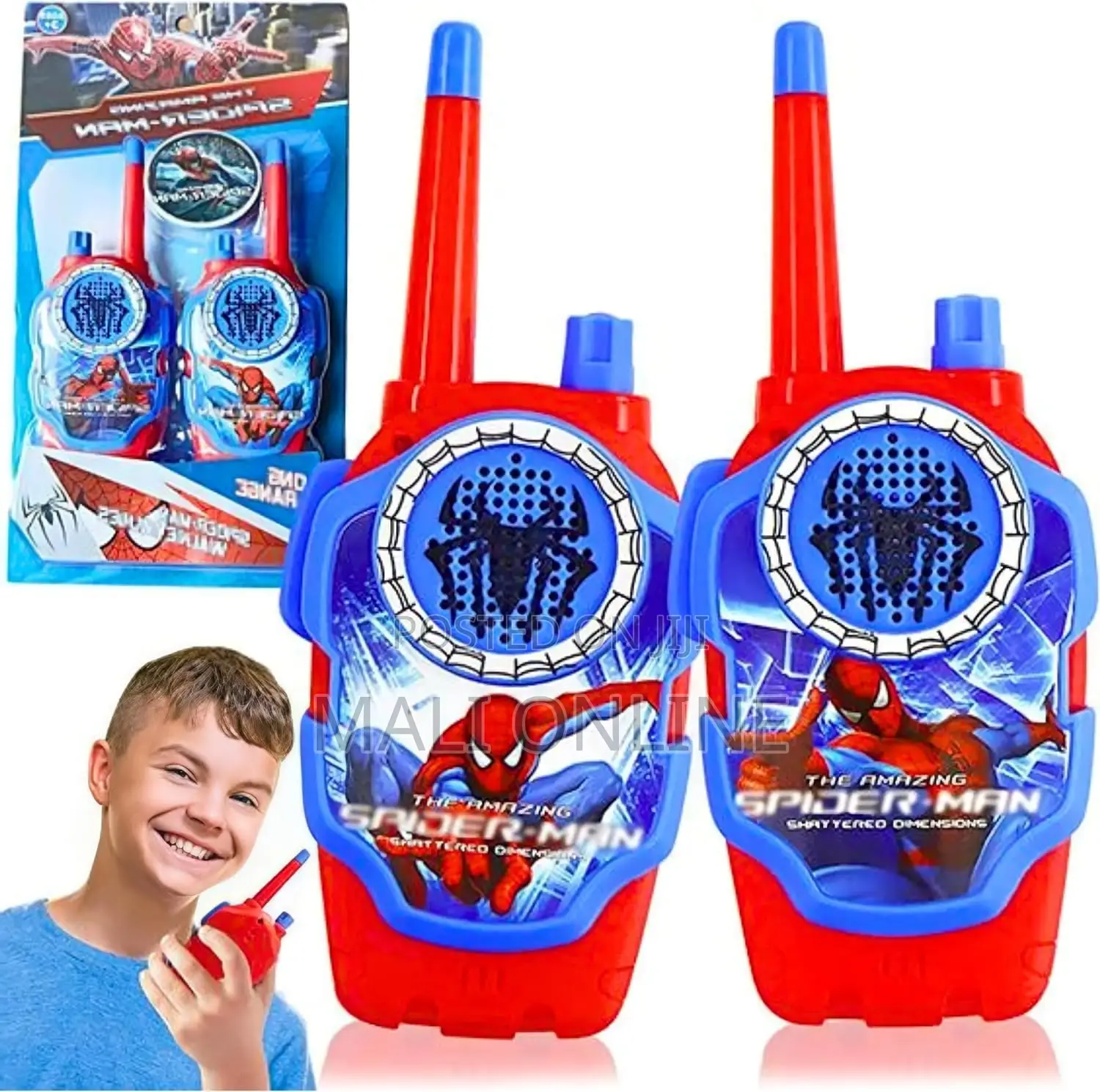 Spider-Man Electronic 2-Way Walkie Talkies for Kids Outdoor Play Toy