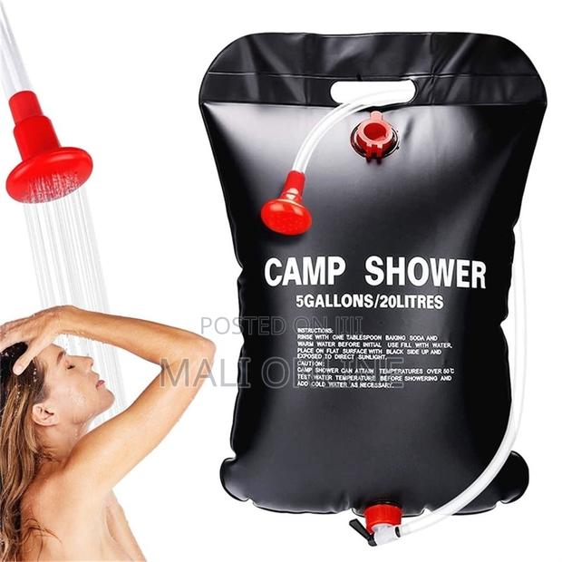 20l Solar Camping Shower Bag Portable Foldable Solar Heated Shower - thumbnail 3