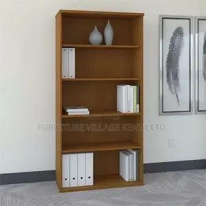 Office Bookshelf; Modern 5-tier Wooden Bookshelf