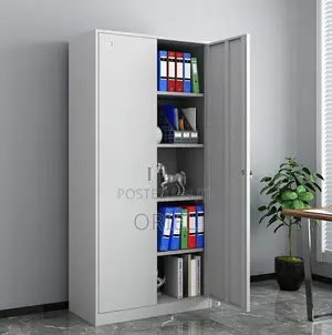 Office Cabinets; High-Capacity 2-Door Steel Storage Cabinet