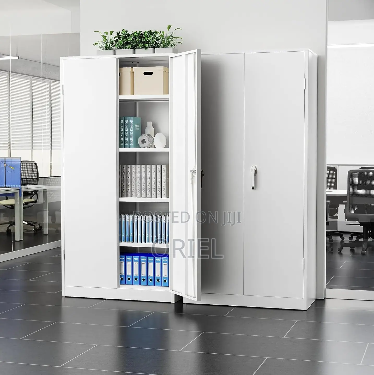 Office Cabinets; High-Capacity 2-Door Steel Storage Cabinet