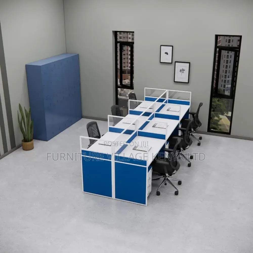 Office Workstation; 6-seater Modular Office Workstation