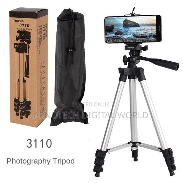 Extendable Aluminum Tripod Stand for Phone and Camera - main view