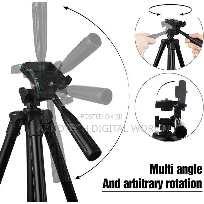 Extendable Aluminum Tripod Stand for Phone and Camera