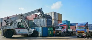 Transit Trailers With Hoisting Cranes Are Accessible Within Ngong