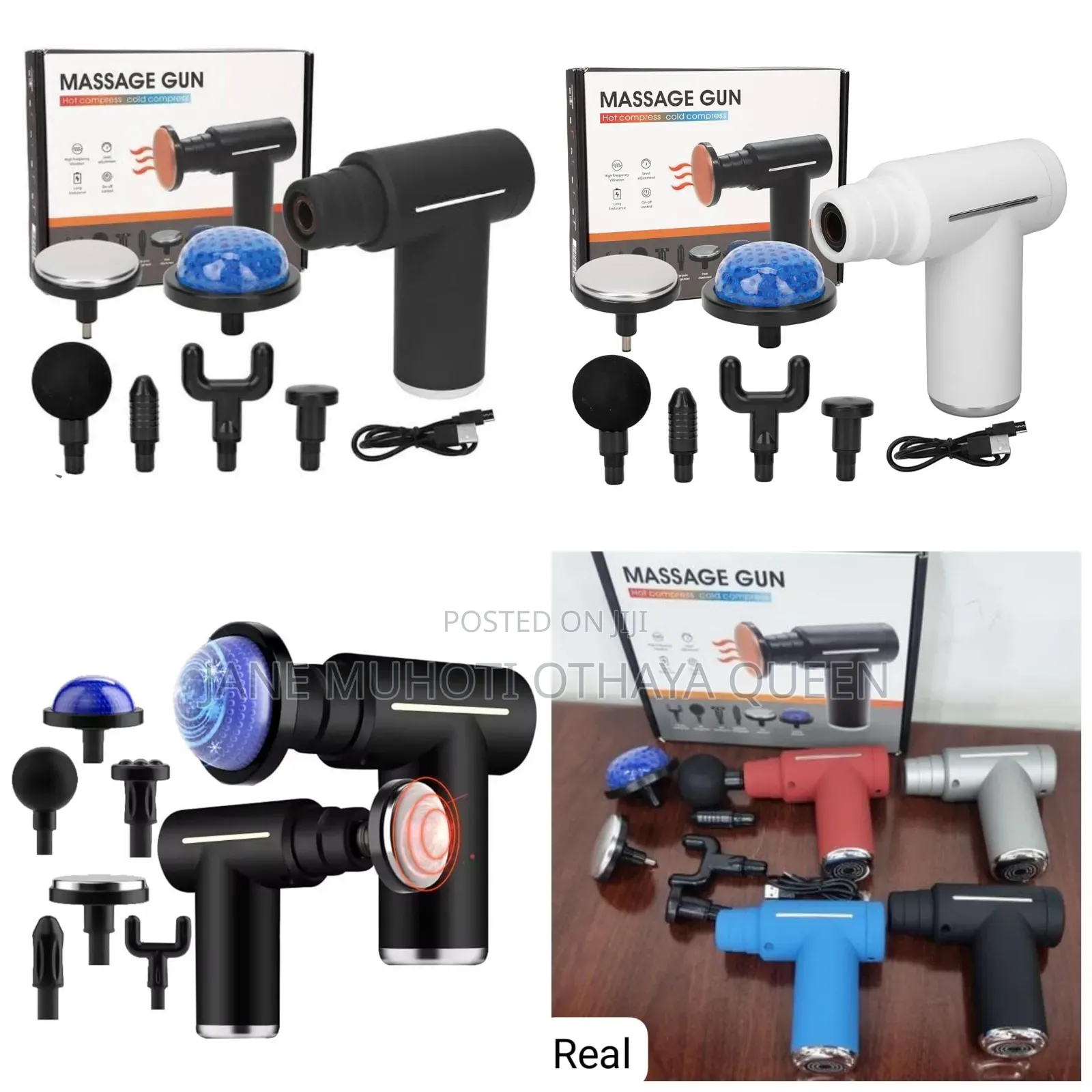 6 Speed 6 Head Options Massage Gun