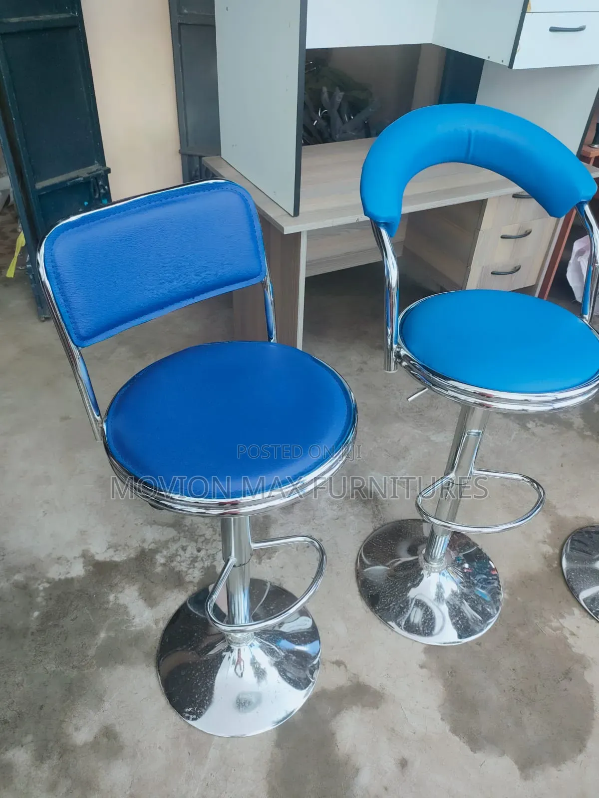Blue Adjustable Stools