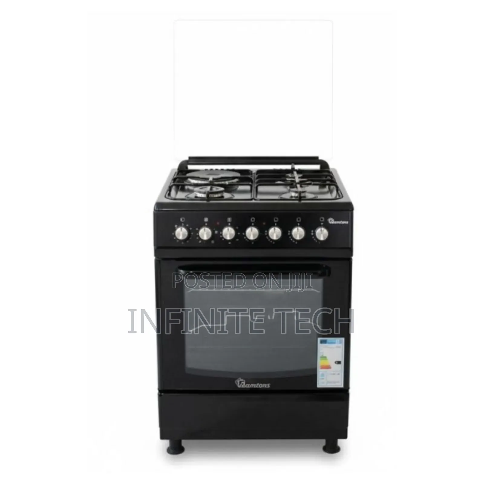 Ramtons (Rc-807) 3g+1e 60x60 Black Cooker