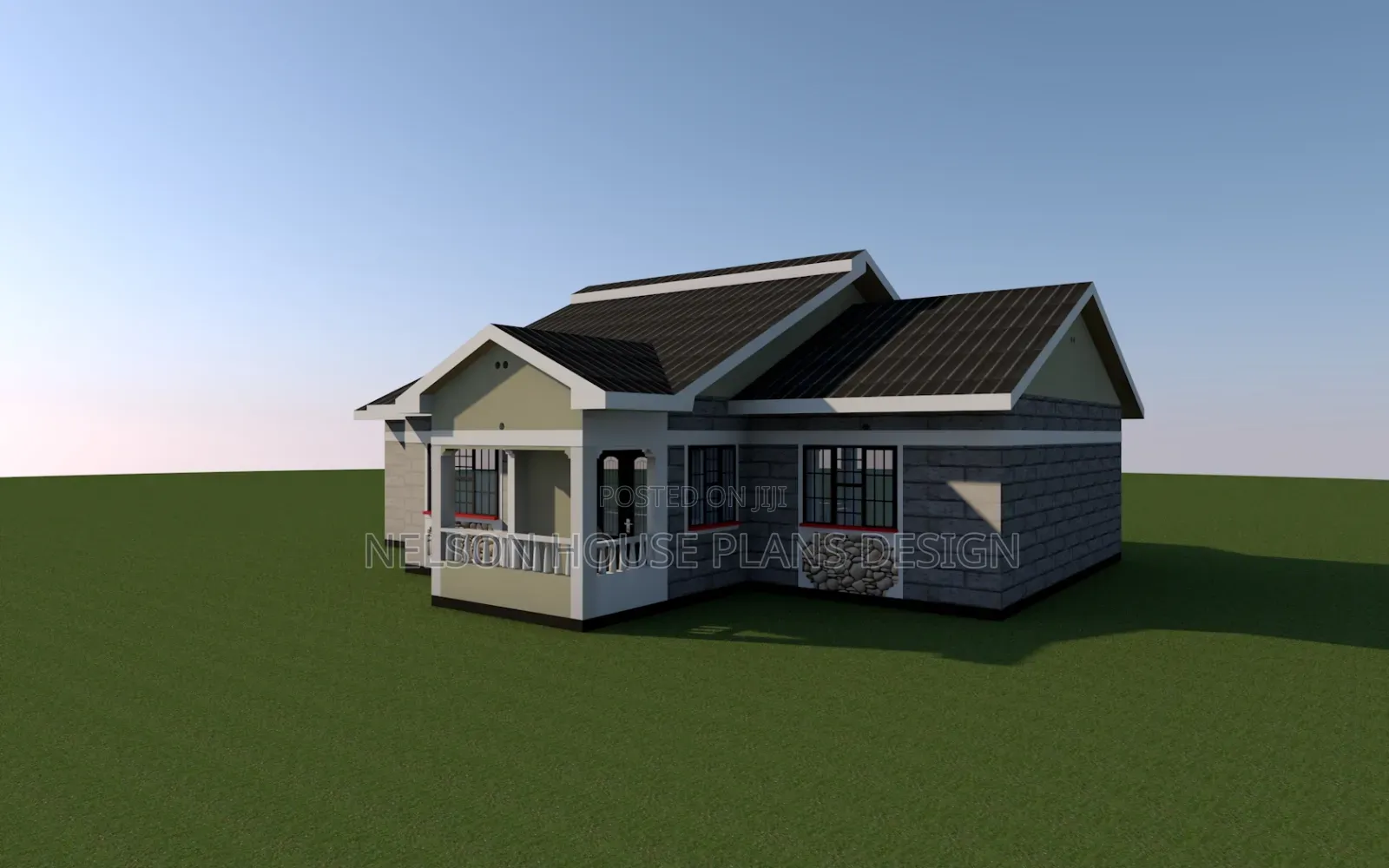 Single Story Bungalow Architectural House Plans And Boq