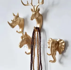Decorative Self Adhesive Creative Animal Hook 3pcs