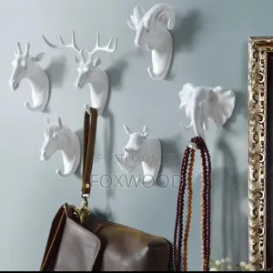 Decorative Self Adhesive Creative Animal Hook 3pcs