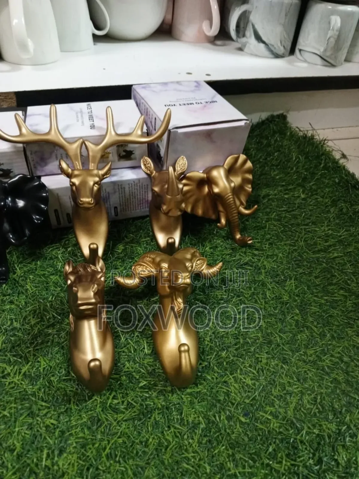 Decorative Self Adhesive Creative Animal Hook 3pcs