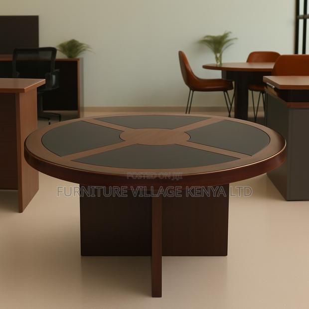 Boardroom Table; Round Executive Conference Office Table - main view