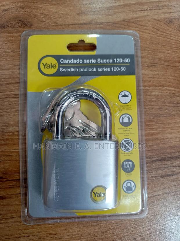 Original Double Yale Brass Padlock High Quality Anti Theft Solution - thumbnail 3
