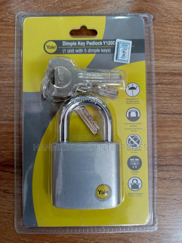Original Double Yale Brass Padlock High Quality Anti Theft Solution - thumbnail 5
