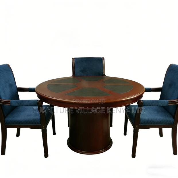 Boardroom Table; Round Executive Conference Office Table - thumbnail 4