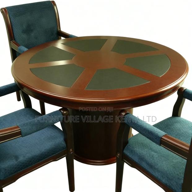 Boardroom Table; Round Executive Conference Office Table - thumbnail 5