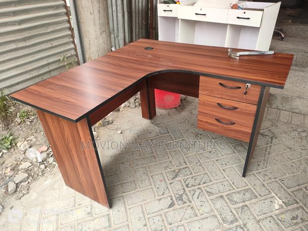 Dark Walnut Office Desk - main view