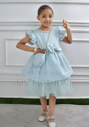Beautiful Girls Dress + Purse 5-10 Yrs